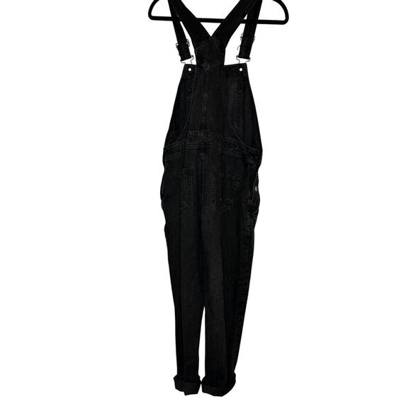 ASOS DESIGN – Hourglass Original Denim Overalls – Black – US 6 - Picture 4 of 5